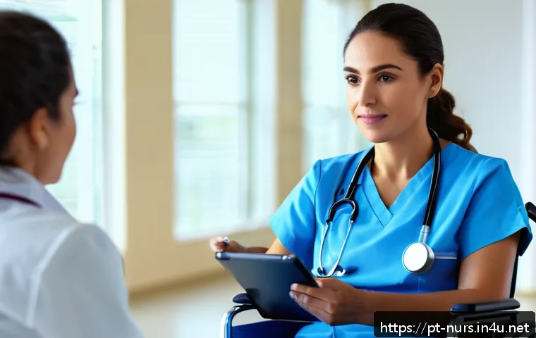 간호 연구 방법론 - A professional Brazilian nurse in a modern hospital setting, wearing a neat nursing uniform with a s...